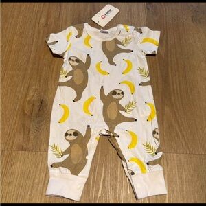 PatPat White and Yellow Baby One Piece